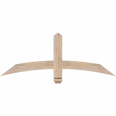 Ekena Millwork Bellingham Smooth Timber Gable Bracket, Douglas Fir, 48"W x 18"H x 1 1/2"D x 3 1/2"F, 9/12 Pitch GBW048X18X0204BEL00SDF